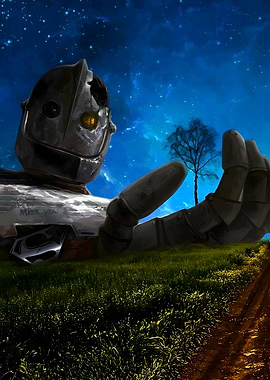 The Iron Giant in a Field