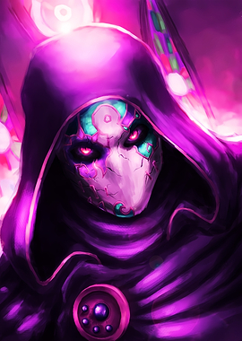 Fable game figure with glowing eyes