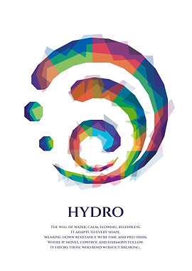 Hydro Water Symbol Pop Art