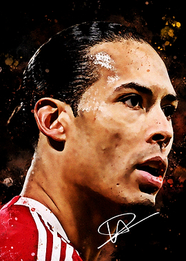 Virgil van Dijk Portrait