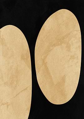 Abstract shapes on black background