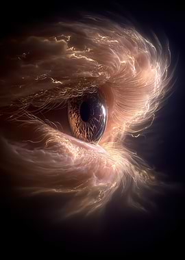 Cosmic Eye Abstract Art