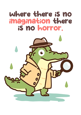 Detective Alligator with Magnifying Glass
