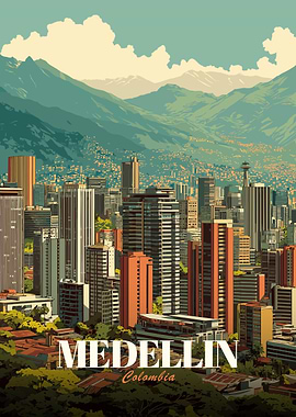 Medellin, Colombia Cityscape