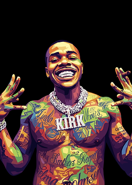 DaBaby Pop Art Portrait