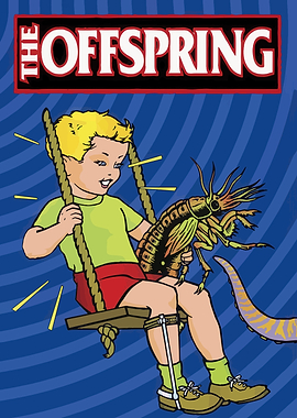 The Offspring Band Logo with Child and Creature