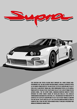 Toyota Supra A80 Illustration
