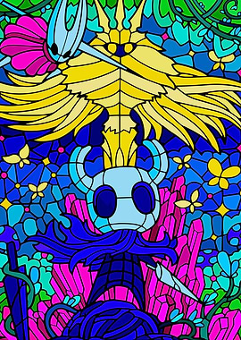Hollow Knight Stained Glass Art
