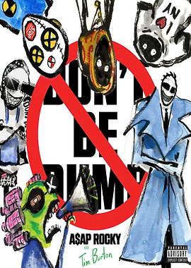 A$AP Rocky and Tim Burton 'Don't Be Dumb' Album Art
