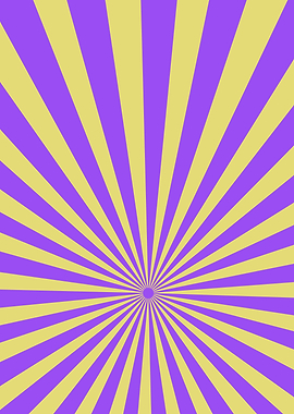 Purple and Yellow Sunburst Pattern