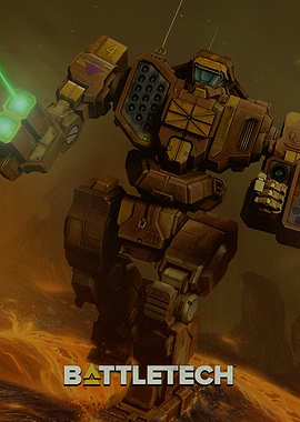 BattleTech Mech in Action
