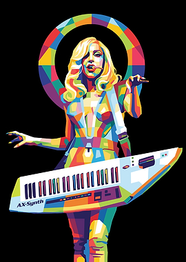 Lady Gaga Pop Art Portrait