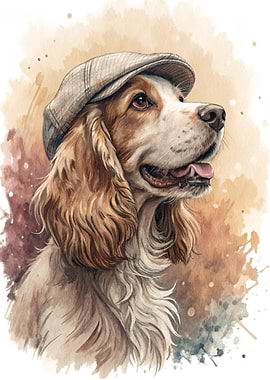 Dog Wearing a Flat Cap