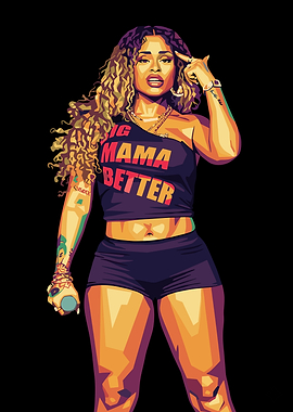 Nicki Minaj Pop Art Portrait