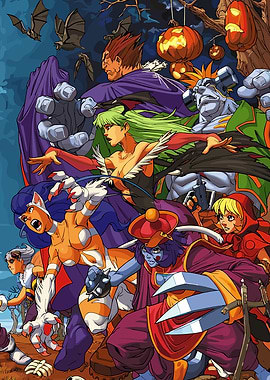 Darkstalkers Halloween Characters