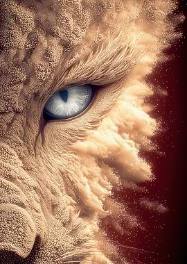 Close-up of a Lion's Eye