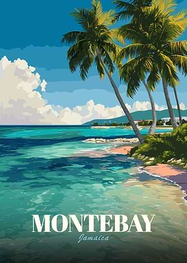 Montego Bay Jamaica Tropical Beach