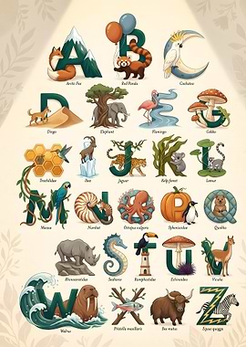 Animal Kingdom Alphabet A to Z Adventure