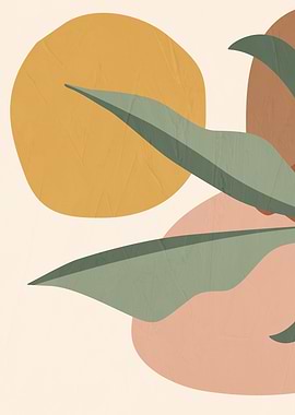 Abstract Botanical Shapes