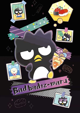 Badtz-Maru with Food and Photos