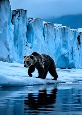 Bear on an iceberg
