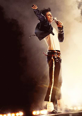 Michael Jackson Performing on Stage