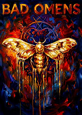 Bad Omens Moth Painting