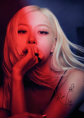 Rosé with Red and Blue Lighting