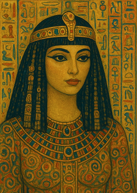 Cleopatra in Egyptian Attire