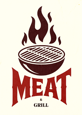 Meat & Grill Logo