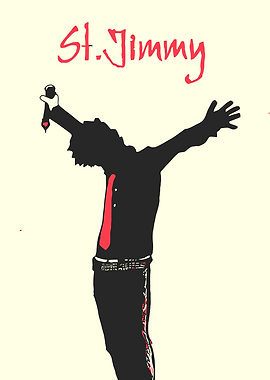 St. Jimmy Silhouette with Microphone