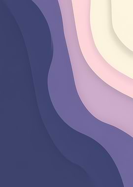 Abstract Wavy Color Layers