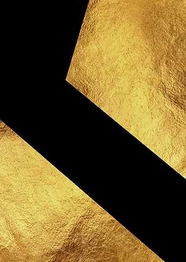 Abstract Gold and Black Geometric Design