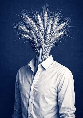 Man with Wheat Head
