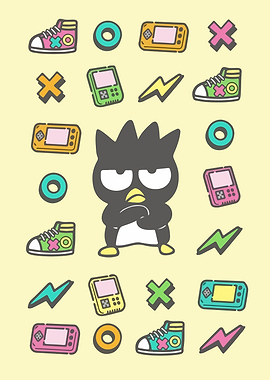 Badtz-Maru and Retro Gaming Icons