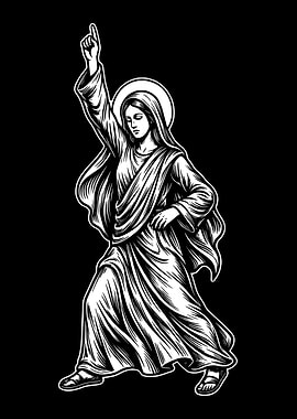 Virgin Mary Disco Pose