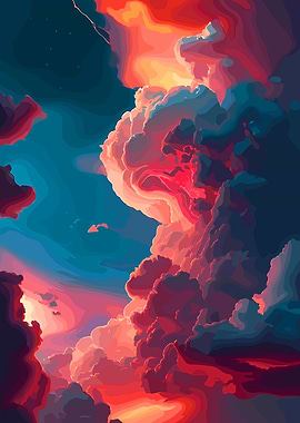 Dramatic Sunset Clouds