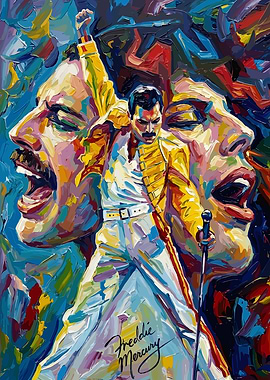 Freddie Mercury Painting art
