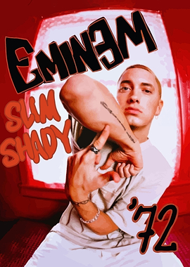 Eminem Slim Shady '72 Poster