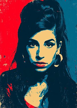 Amy Winehouse Pop Art Portrait