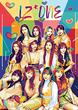 IZ*ONE Pop Art Group Portrait