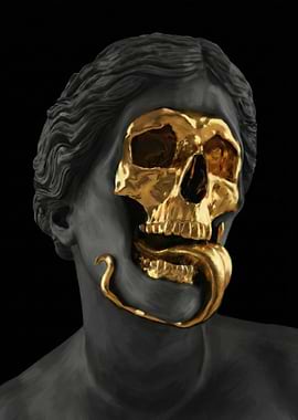 The Muse of Decay: Golden Statue