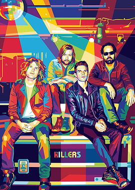 The Killers Band Pop Art Portrait