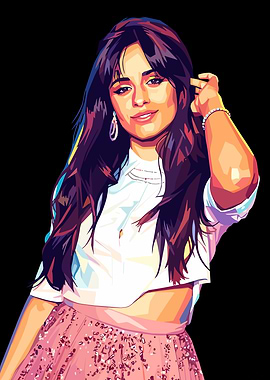Camila Cabello Pop Art Portrait