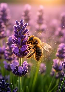 Bee on Lavender