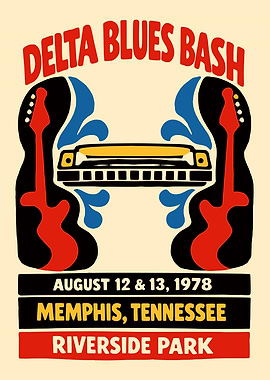 Delta Blues Bash Poster