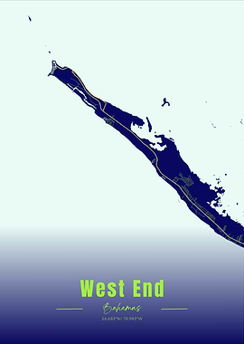 West End Bahamas Map