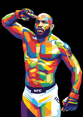 Colorful MMA Fighter