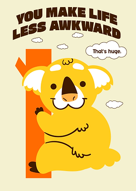 Cute Koala with Text