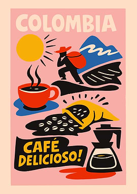 Colombian Coffee Poster